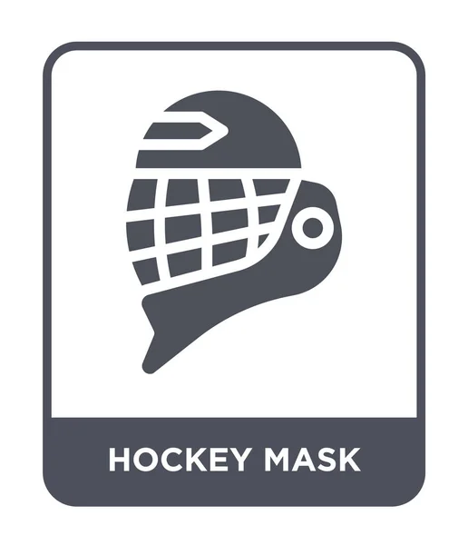 Hockeymasken Ikone Trendigen Design Stil Hockey Maske Symbol Isoliert Auf — Stockvektor