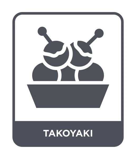 Takoyaki Icon Trendy Design Style Takoyaki Icon Isolated White Background — Stock Vector