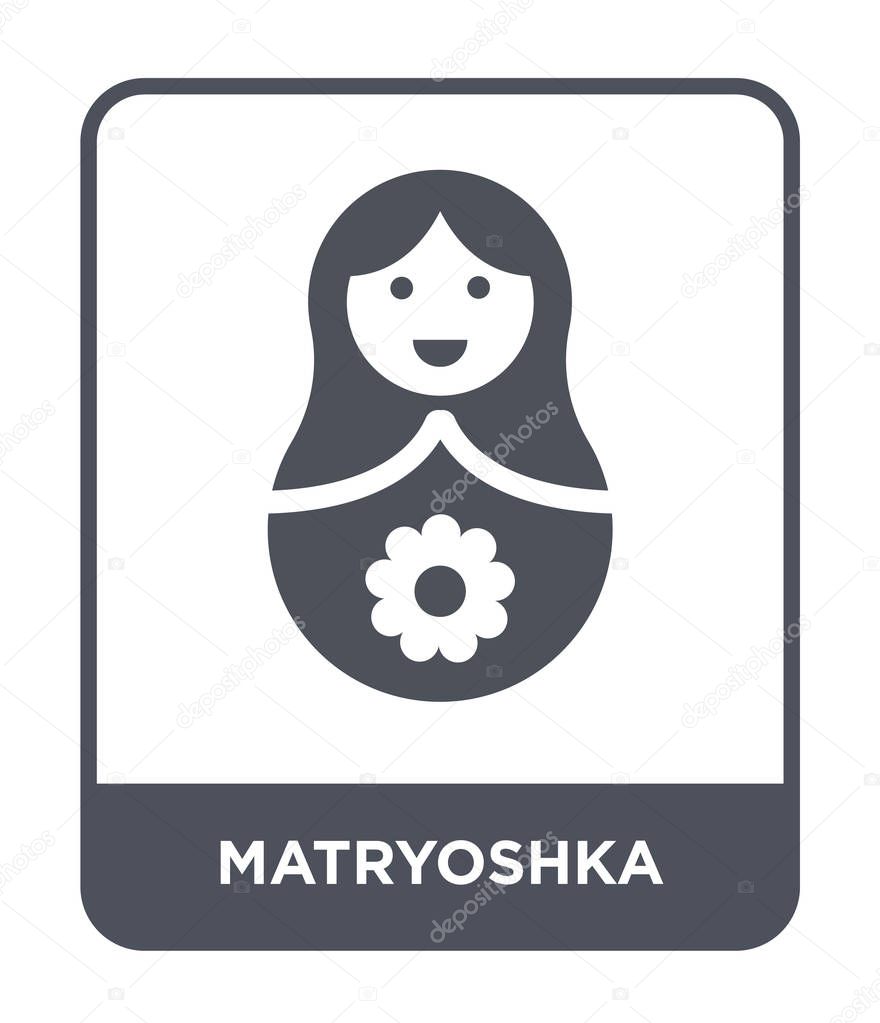 matryoshka icon in trendy design style. matryoshka icon isolated on white background. matryoshka vector icon simple and modern flat symbol.