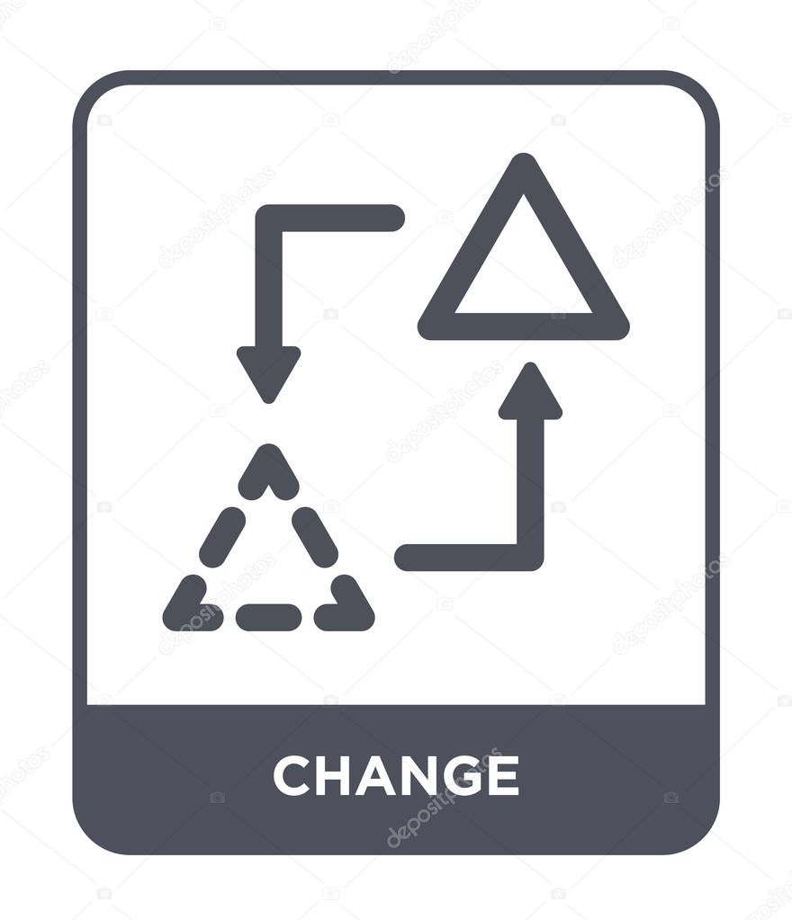 change icon in trendy design style. change icon isolated on white background. change vector icon simple and modern flat symbol.