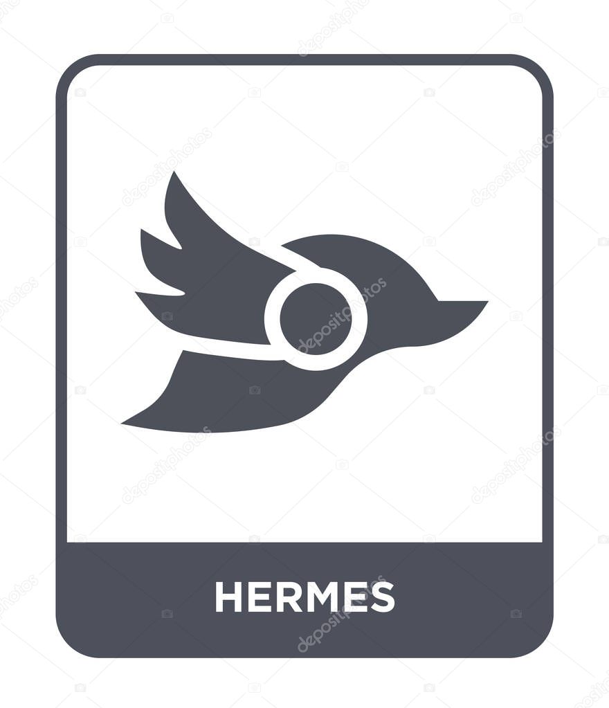 Hermes icon in trendy design style. hermes icon isolated on white background. hermes vector icon simple and modern flat symbol.