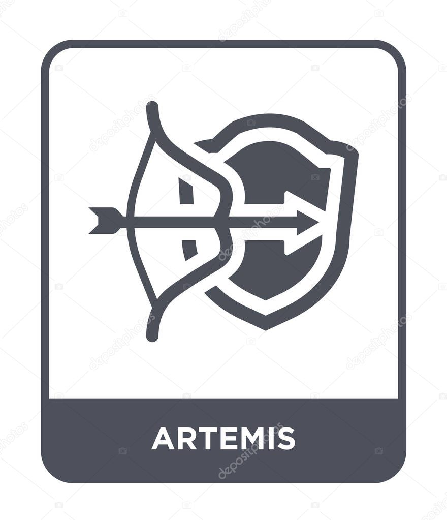 artemis icon in trendy design style. artemis icon isolated on white background. artemis vector icon simple and modern flat symbol.