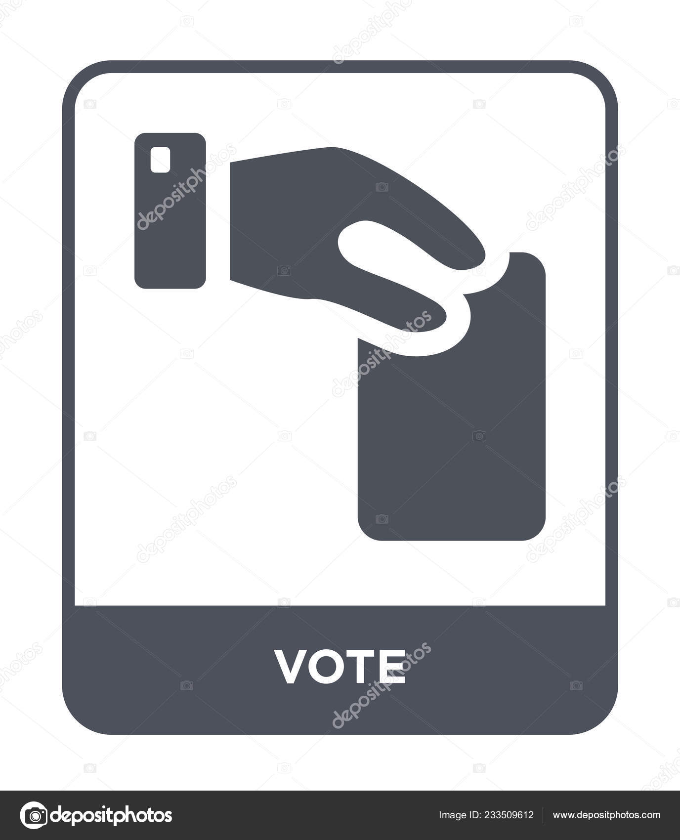 Vote Icon Trendy Design Style Vote Icon Isolated White Background Vector Image By C Mahirlimatin Gmail Com Vector Stock