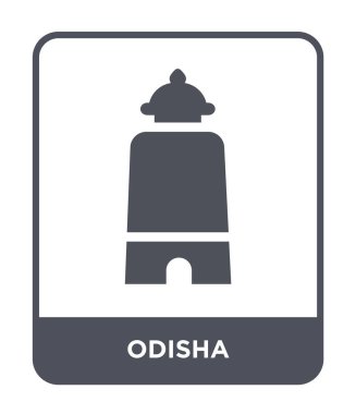modaya uygun bir tasarım tarzı Odisha simgesi. Beyaz arka plan üzerinde izole odisha simgesi. Odisha vektör simgesi basit ve modern düz sembolü.