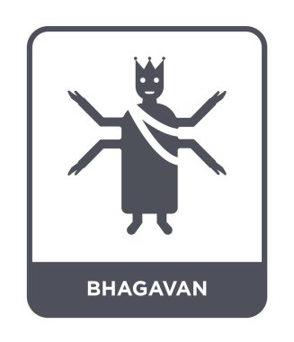modaya uygun bir tasarım tarzı Bhagavan simgesi. Beyaz arka plan üzerinde izole bhagavan simgesi. Bhagavan vektör simgesi basit ve modern düz sembolü.