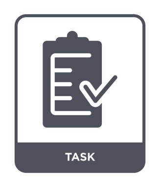 görev simgesi modaya uygun bir tasarım tarzı. görev simgesi beyaz arka plan üzerinde izole. görev vektör simgesi basit ve modern düz simgesi web sitesi, mobil, logo, app, UI. görev simge vektör çizim, Eps10.