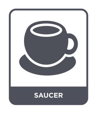 modaya uygun bir tasarım tarzı daire simgesi. uçan daire simgesi beyaz arka plan üzerinde izole. uçan daire vektör simgesi basit ve modern düz sembolü.