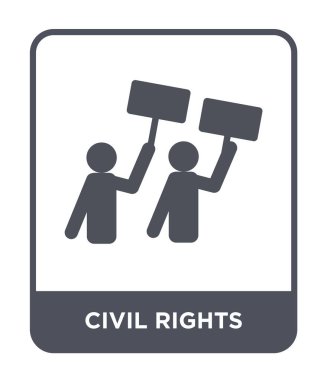 sivil haklar simgesi modaya uygun bir tasarım tarzı. sivil haklar simgesi beyaz arka plan üzerinde izole. sivil haklar vektör simgesi basit ve modern düz sembolü.