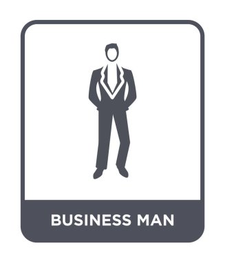 modaya uygun bir tasarım tarzı iş adam simgesi. Beyaz arka plan üzerinde izole iş adam simgesi. iş adamı vektör simgesi basit ve modern düz sembolü.