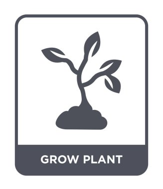 modaya uygun bir tasarım tarzı simgesinde bitki büyür. bitki simgesi beyaz arka plan üzerinde izole büyümek. bitki vektör simgesi basit ve modern düz sembolü büyümek.