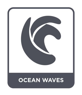 okyanus dalgaları simgesi modaya uygun bir tasarım tarzı. okyanus dalgaları simgesi beyaz arka plan üzerinde izole. vektör simgesi basit ve modern düz sembolü okyanus dalgaları.