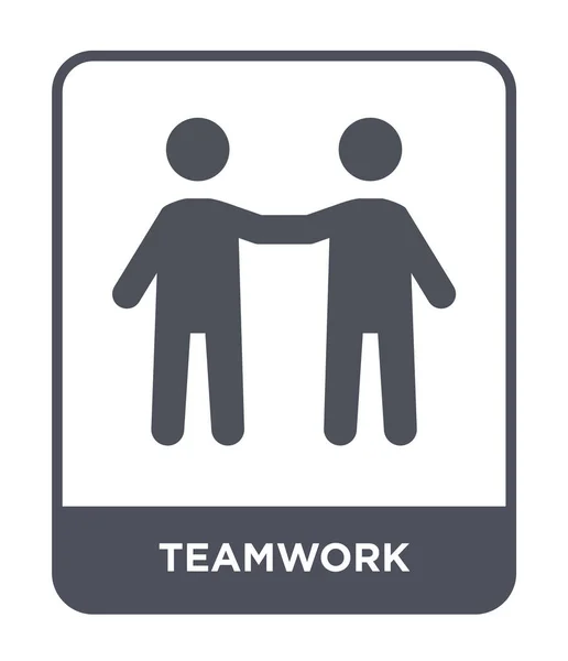 Teamwork Icon Trendy Design Style Teamwork Icon Isolated White Background — 图库矢量图片