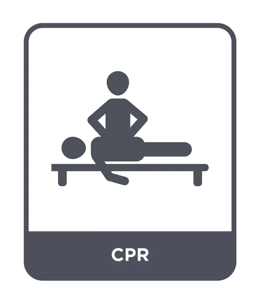 Icono Cpr Estilo Diseño Moda Icono Cpr Aislado Sobre Fondo — Vector de stock