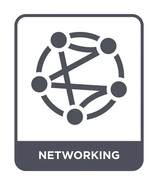 Networking Icon Trendy Design Style Networking Icon Isolated White Background — Stock Vector
