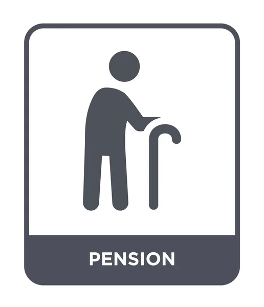 Icono Pensión Estilo Diseño Moda Icono Pensión Aislado Sobre Fondo — Vector de stock