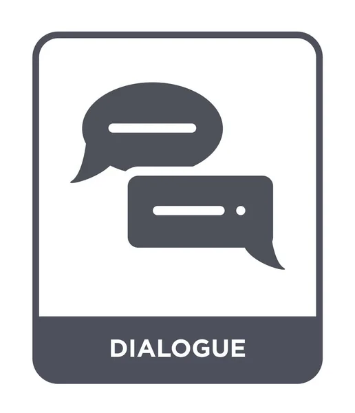 Icono Diálogo Estilo Diseño Moda Icono Diálogo Aislado Sobre Fondo — Archivo Imágenes Vectoriales