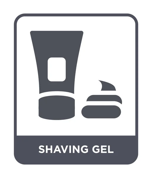 Borotválkozási Gél Ikon Trendi Design Stílusban Shaving Gel Ikon Elszigetelt — Stock Vector