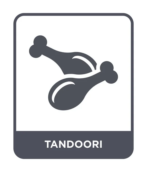 Tandoori Ikonen Trendig Designstil Tandoori Ikonen Isolerad Vit Bakgrund Tandoori — Stock vektor