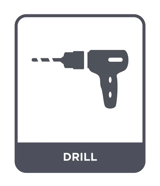 Drill Icon Trendy Design Style Drill Icon Isolated White Background — Stock Vector