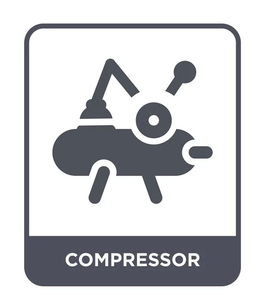 Icono Del Compresor Estilo Diseño Moda Icono Del Compresor Aislado — Vector de stock
