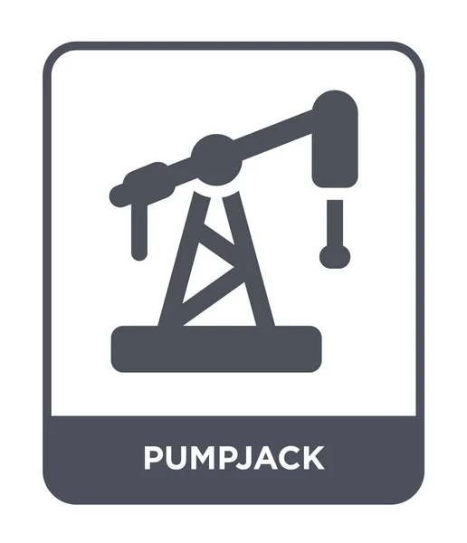 Pumpjack Ikona Módní Design Stylu Pumpjack Ikona Izolovaných Bílém Pozadí — Stockový vektor