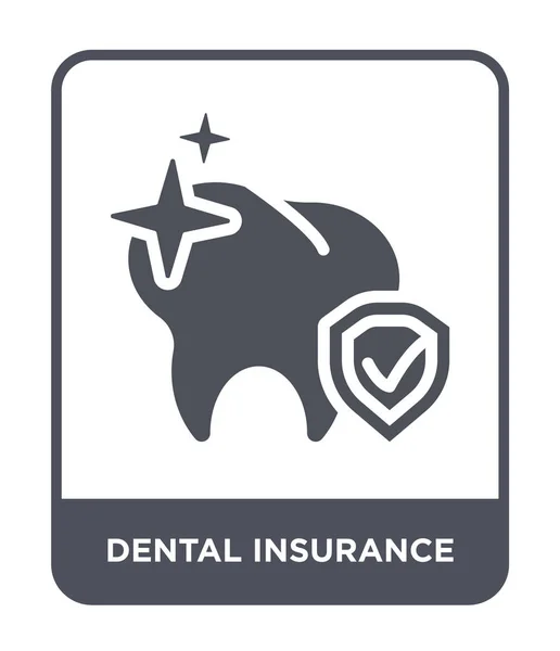 Icône Assurance Dentaire Dans Style Design Tendance Icône Assurance Dentaire — Image vectorielle