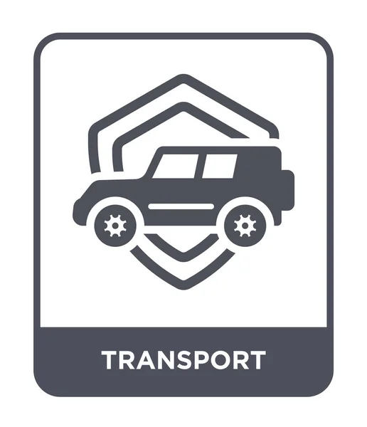 Ikona Transportu Modny Styl Transportu Ikona Białym Tle Transport Wektor — Wektor stockowy