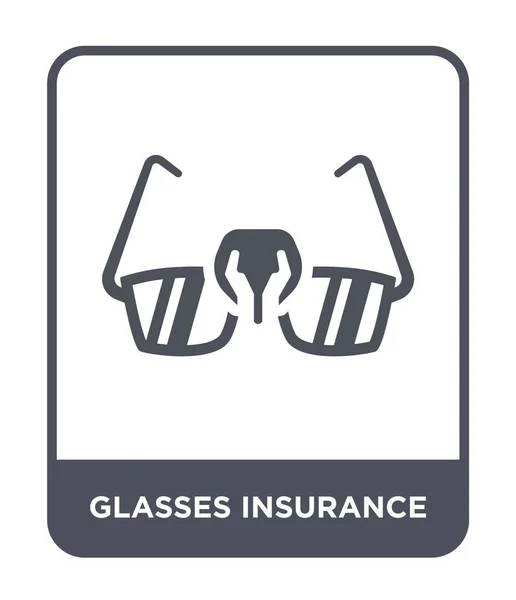 Icône Assurance Lunettes Dans Style Design Mode Icône Assurance Lunettes — Image vectorielle