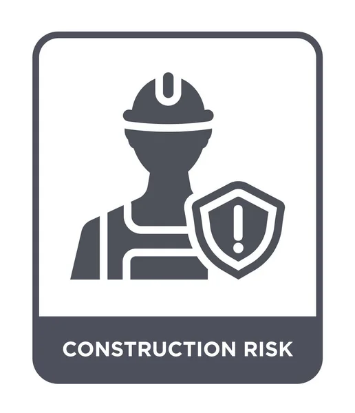 Construction Risk Icon Trendy Design Style Construction Risk Icon Isolated — Stock Vector