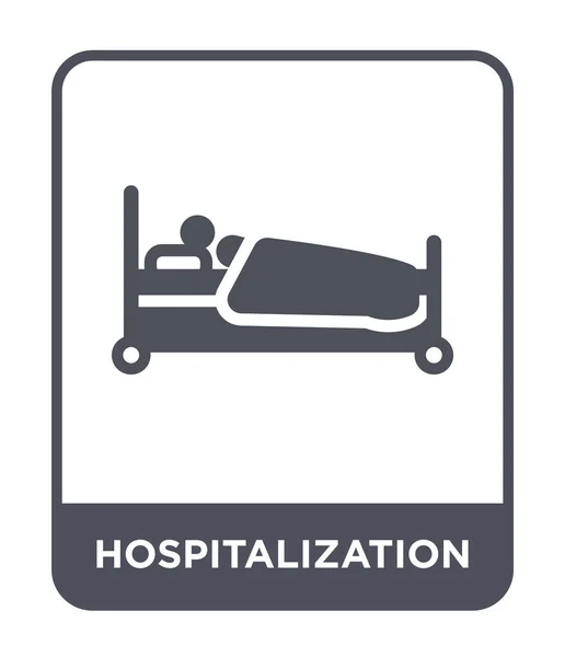 Icono Hospitalización Estilo Diseño Moda Icono Hospitalización Aislado Sobre Fondo — Vector de stock