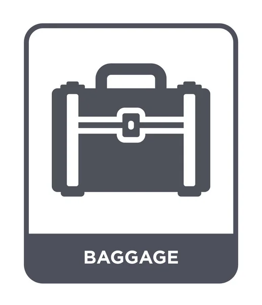 时尚设计风格的行李图标 在白色背景上隔离的行李图标 行李矢量图标简单和现代平面符号 — 图库矢量图片
