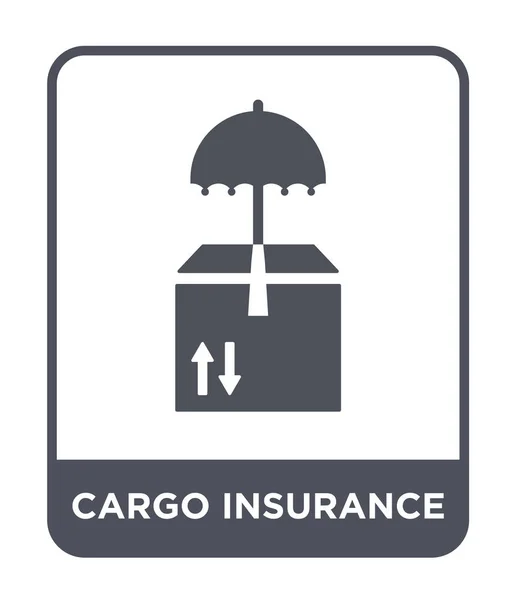 Icona Assicurazione Cargo Stile Design Alla Moda Icona Assicurazione Cargo — Vettoriale Stock