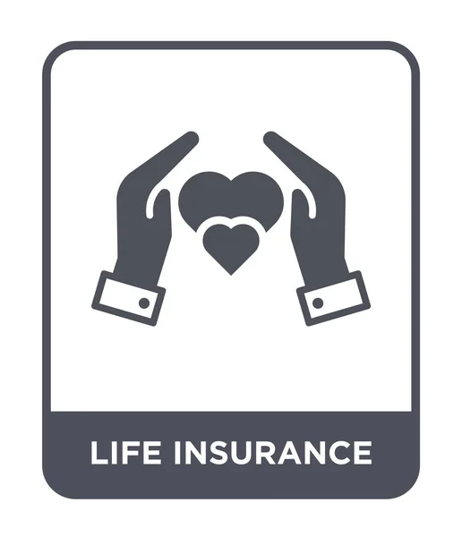 Icône Assurance Vie Dans Style Design Tendance Icône Assurance Vie — Image vectorielle