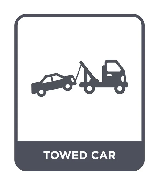Towed Car Icon Trendy Design Style Towed Car Icon Isolated — Stock Vector