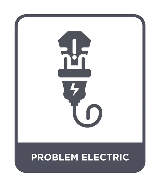 Probleem Elektrische Pictogram Trendy Stijl Probleem Elektrische Pictogram Geïsoleerd Een — Stockvector