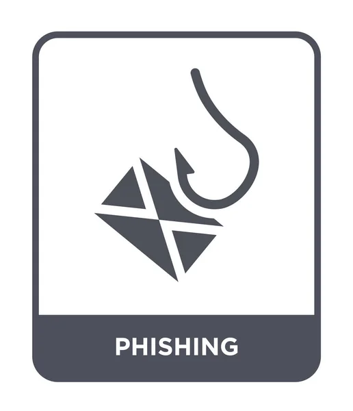 Icono Phishing Estilo Diseño Moda Icono Phishing Aislado Sobre Fondo — Vector de stock