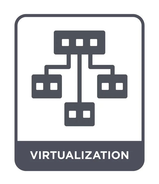 Virtualizace Ikona Módní Design Stylu Virtualizace Ikona Izolovaných Bílém Pozadí — Stockový vektor