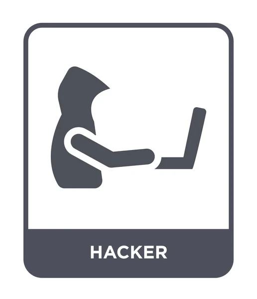 Hacker Ikone Trendigen Design Stil Hacker Symbol Isoliert Auf Weißem — Stockvektor