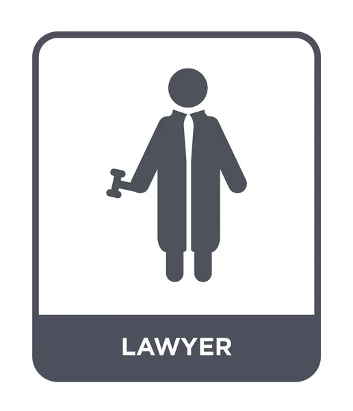 Lawyer Icon Trendy Design Style Lawyer Icon Isolated White Background — Stock Vector