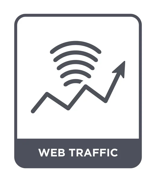 Web Verkehrsikone Trendigen Design Stil Web Traffic Symbol Isoliert Auf — Stockvektor