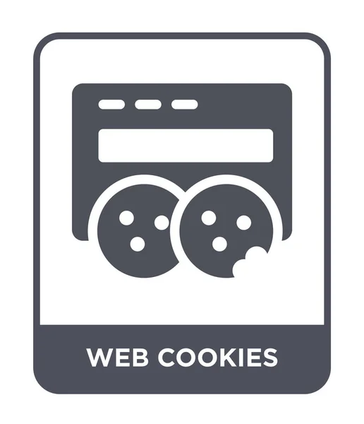 Icono Cookies Web Estilo Diseño Moda Icono Cookies Web Aislado — Vector de stock