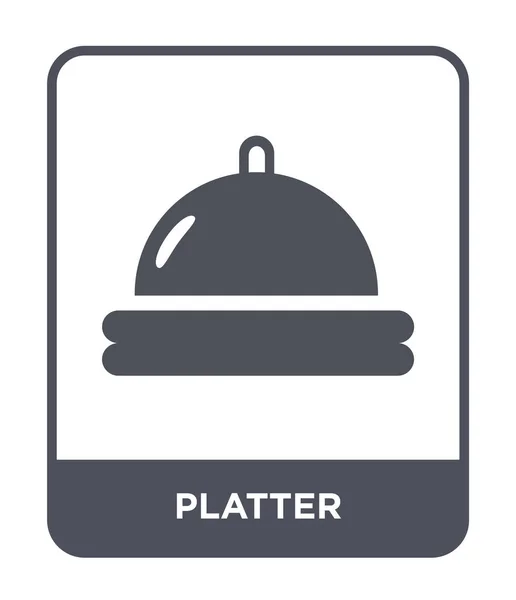 Platter Icon Trendy Design Style Platter Icon Isolated White Background — Stock Vector