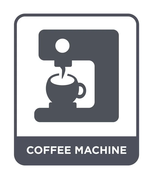 Kaffeemaschinen Ikone Trendigen Design Stil Kaffeemaschinen Symbol Isoliert Auf Weißem — Stockvektor