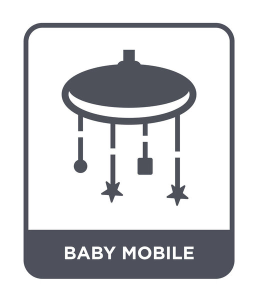 baby mobile icon in trendy design style. baby mobile icon isolated on white background. baby mobile vector icon simple and modern flat symbol.