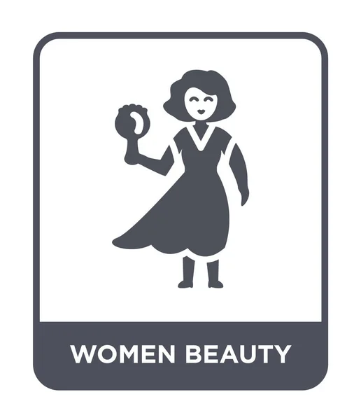 Frauen Beauty Ikone Trendigen Design Stil Frauen Schönheit Symbol Isoliert — Stockvektor
