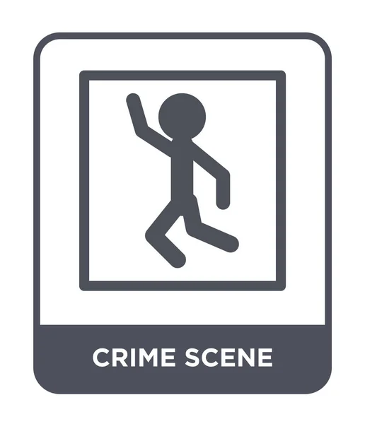 Icône Scène Crime Dans Style Design Mode Icône Scène Crime — Image vectorielle
