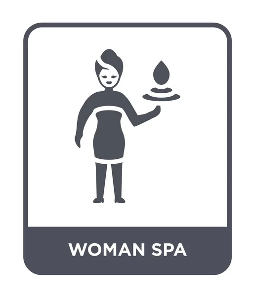 Wellness Ikone Trendigen Design Stil Frau Spa Symbol Isoliert Auf — Stockvektor