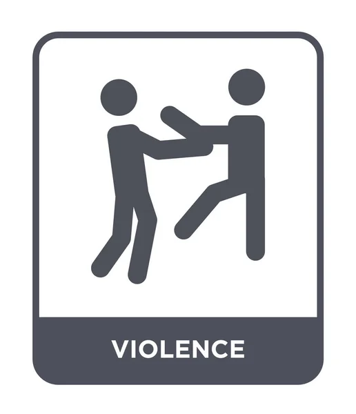 Violence Icon Trendy Design Style Violence Icon Isolated White Background — Stock Vector