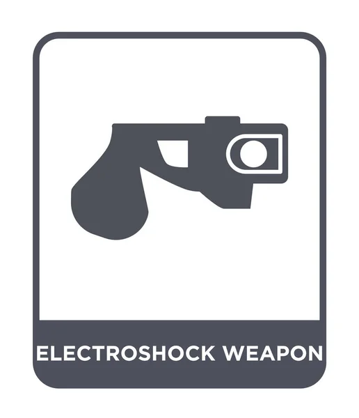 Elektroshock Wapen Pictogram Trendy Stijl Elektroshock Wapen Pictogram Geïsoleerd Een — Stockvector