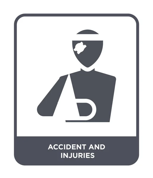 Accidente Lesiones Icono Estilo Diseño Moda Accidente Lesiones Icono Aislado — Vector de stock